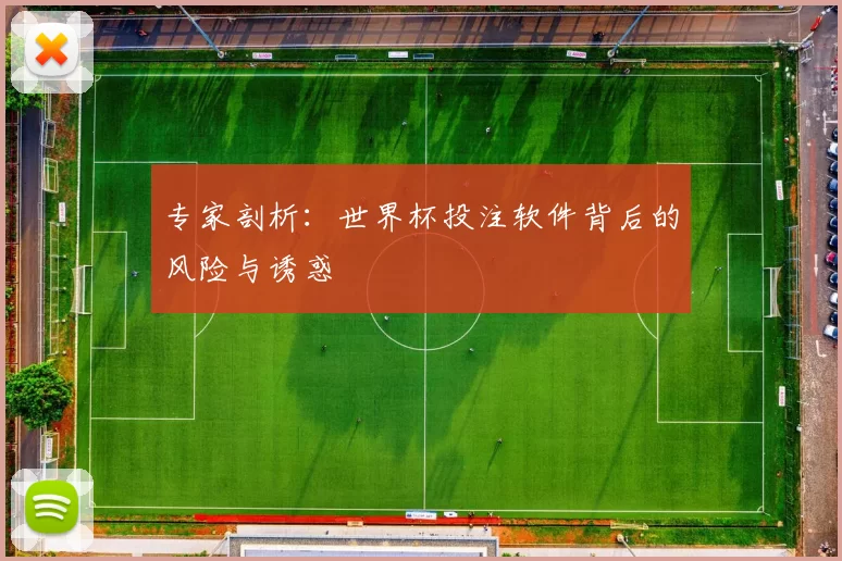 专家剖析:世界杯投注软件背后的风险与诱惑