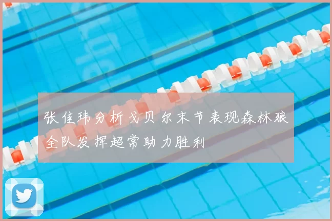 张佳玮分析戈贝尔末节表现森林狼全队发挥超常助力胜利